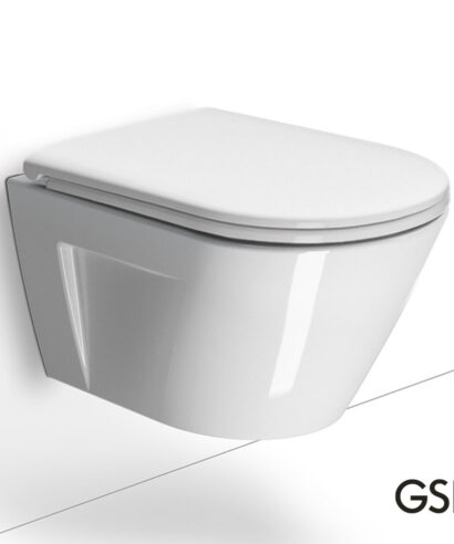 NORM/50 Swirlflush® White Glossy με κάλυμμα Soft Close, GSI