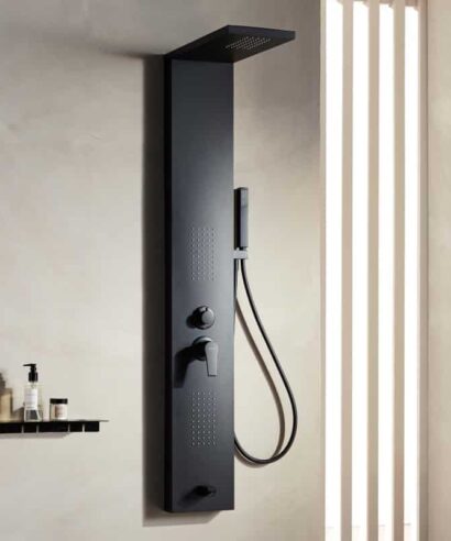 53100-1 ROMA ΣΤΗΛΗ ΥΔΡΟΜΑΣΑΖ BLACK ΜΑΤT