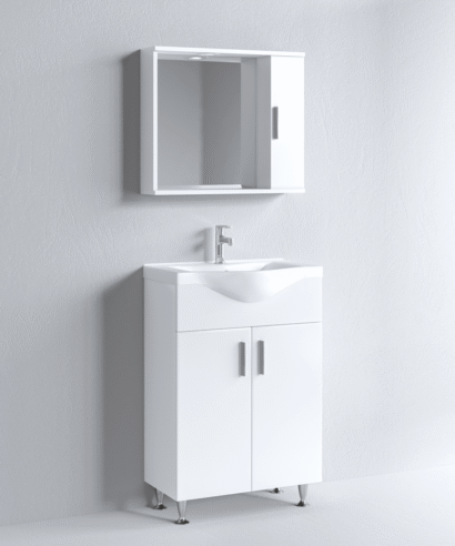 Έπιπλο Μπάνιου Σύνθεση IRENE 65 Λευκό Πάγκο 61x34x83cm 9SIR065WHR