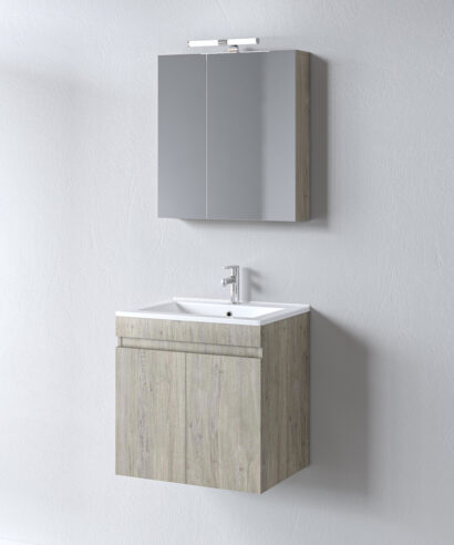 Σετ Έπιπλο Μπάνιου OMEGA BEIGE OAK 60 9SOM060BO0W Πάγκο 57x44x57cm