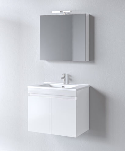 Σετ Έπιπλο Μπάνιου OMEGA WHITE 75 9SOM075GLNW Πάγκο 72x44x60