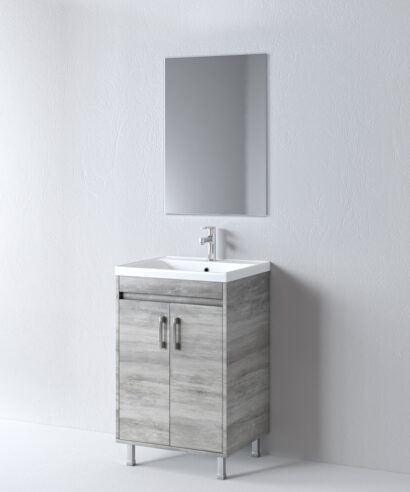 Σετ Έπιπλο Μπάνιου SAVINA Tσιμεντί 55 ECO 9SAE050CE Πάγκος 52x44x86