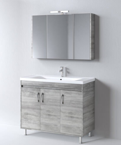 Σετ Έπιπλο Μπάνιου SAVINA CEMENT 100 9SSA100CE0W Πάγκος 97x44x83cm