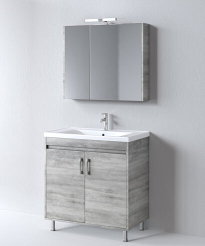 Σετ Έπιπλο Μπάνιου SAVINA CEMENT 80 9SSA080CE0W Πάγκος 77x44x83cm