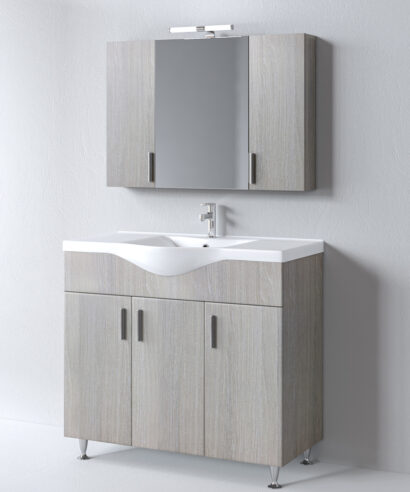 Σετ Έπιπλο Μπάνιου SIENA HARMONY NEW 100 9SSI100HN0W Πάγκο 96x34x83cm
