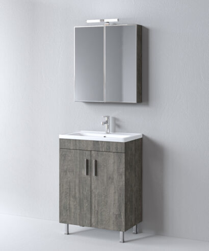 Σετ Έπιπλο Μπάνιου Skopelos Berlin 60 9SSK060BE0W Πάγκος 58x36x83cm