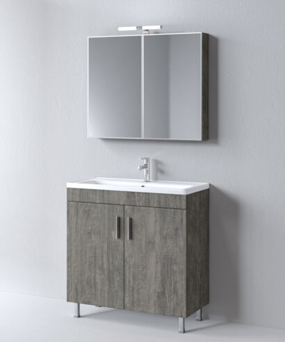 Σετ Έπιπλο Μπάνιου Skopelos Berlin 80 9SSK080BE0W Πάγκος 78x36x83