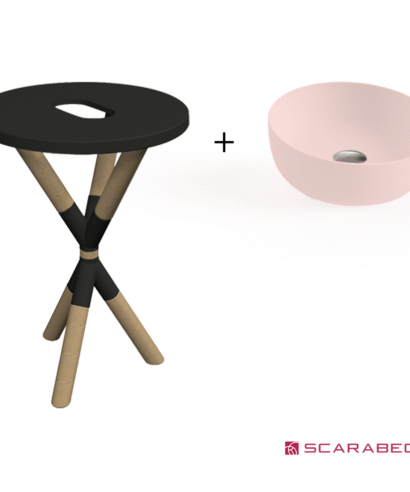 ΕΠΙΠΛΟ CROSS ARDESIA + ΝΙΠΤΗΡΑΣ GLAM Φ39 PINK
