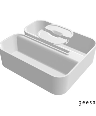 ΜΠΟΥΚ/ΘΗΚΗ ΜΕ ΘΕΣΗ ΤΗΛΕΦ. 20,8x23,3 - H10,6 εκ. FRAME GEESA WHITE MATT