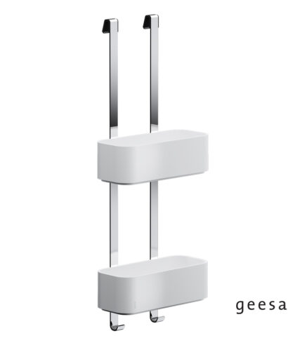 ΜΠΟΥΚΑΛΟΘΗΚΗ ΔΙΠΛΗ 25x11,5 - H65 εκ. FRAME GEESA WHITE MATT