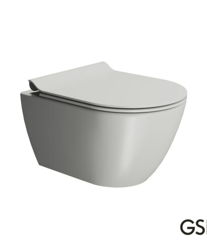 PURA/50 Swirlflush® Cenere με κάλυμμα Super Slim Soft Close, GSI