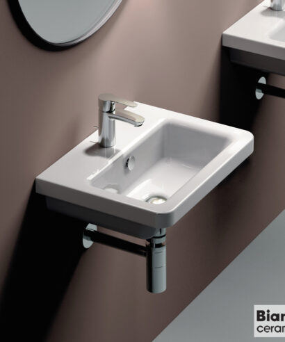 ΝΙΠΤΗΡΑΣ CITY 50x40 (1 οπή) BIANCO CERAMICA WHITE