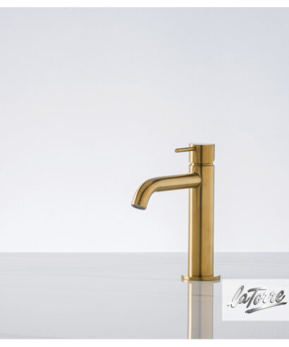 ΜΠΑΤ.ΝΙΠΤ+ΒΑΛΒ.CLIC-CLAC ELLE316 INOX PVD BRUSHED GOLD