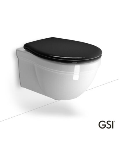 CLASSIC/55 White Glossy μεκάλυμμα Soft Close Black, GSI