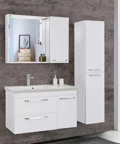 Σετ Έπιπλο Μπάνιου DODE WHITE 100 MDF 18mm Λάκα 9SDO100WH0 Πάγκο 100x44x60