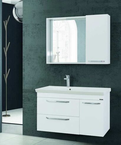 Σετ Έπιπλο Μπάνιου DODE WHITE 85 MDF 18mm Λάκα 9SDO085WH0 Πάγκο 84,5x44x60
