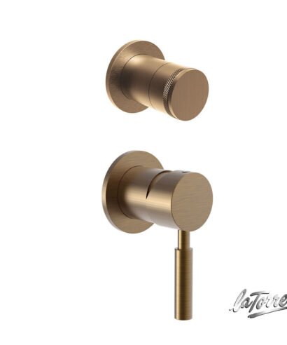 ΜΙΚΤ. ΕΝΤΟΙΧ. ΜΕ ΕΚΤΡΟΠΕΑ 2 ΕΞΟΔΩΝ TECH LA TORRE BRONZE BRUSHED