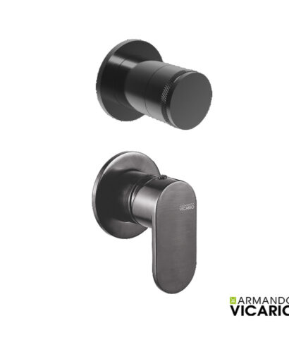 ΜΙΚΤ. ΕΝΤΟΙΧ. ΜΕ ΕΚΤΡΟΠΕΑ 2 ΕΞΟΔΩΝ SLIM VICARIO BLACK BRUSHED