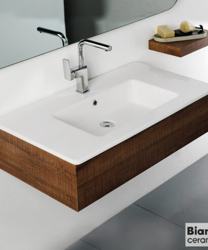 ΝΙΠΤΗΡΑΣ FLAT 91,5x46,5 (1 οπή) BIANCO CERAMICA WHITE