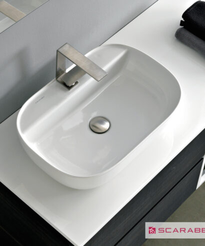 ΝΙΠΤΗΡΑΣ GLAM56/R 56x38 (1 οπή) SCARABEO WHITE