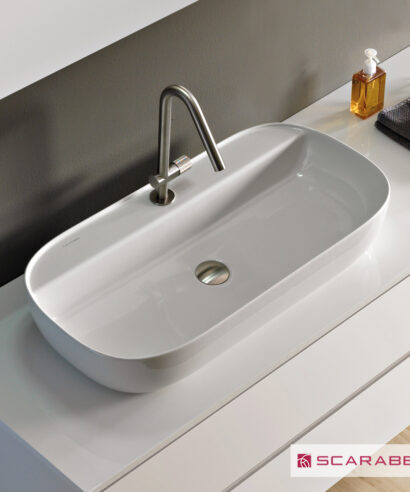 ΝΙΠΤΗΡΑΣ GLAM76/R 76x38 (1 οπή) SCARABEO WHITE