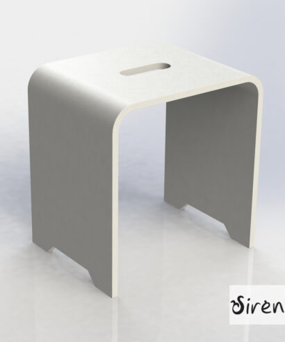 ΚΑΘΙΣΜΑ ΝΤΟΥΖΙΕΡΑΣ DESIGN 38x38x31 SIRENE WHITE MATT