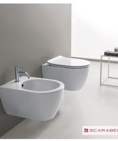 ΚΟΜΠΛΕΚΡΕΜ.ΛΕΚ+ΚΑΛ.ΑΠΟΣΠ.SLIM S/C MOON/50,5 CLEAN-FLUSH SCARABEO WHITE