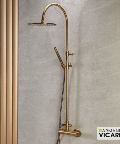 ΜΠΑΤ.ΝΤΟΥΖ+ΕΠΕΚΤ.ΚΟΛΩΝΑ+ΚΕΦΑΛΗ SLIM VICARIO ANTIQUE BRASS