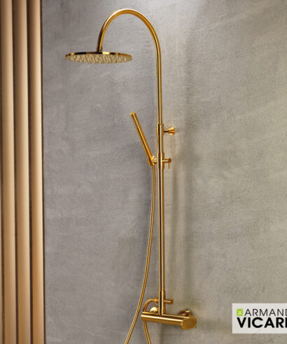 ΜΠΑΤ.ΝΤΟΥΖ+ΕΠΕΚΤ.ΚΟΛΩΝΑ+ΚΕΦΑΛΗ SLIM VICARIO BRUSHED GOLD
