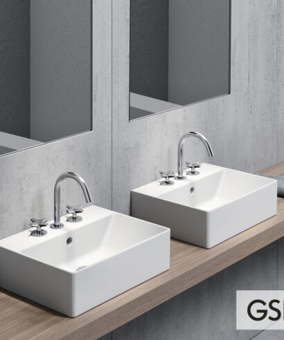ΝΙΠΤΗΡΑΣ KUBE-X 45x35 (1 οπή+2 προχ.) GSI WHITE