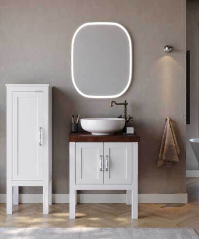 Σετ Έπιπλο Μπάνιου LONDON Λευκό MDF 18mm Λάκα 65 9SLON065WHM