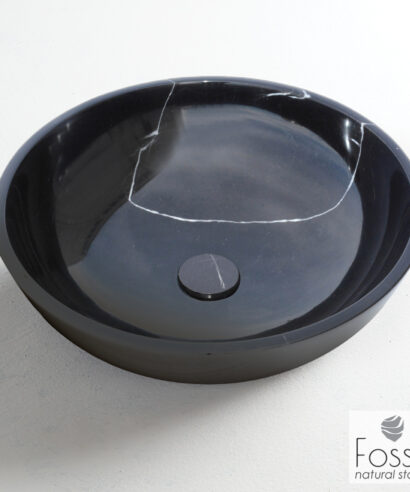 ΝΙΠΤΗΡΑΣ ΜΑΡΜΑΡΙΝΟΣ MOLO Φ45 H.14 FOSSIL MARQUINA NERO