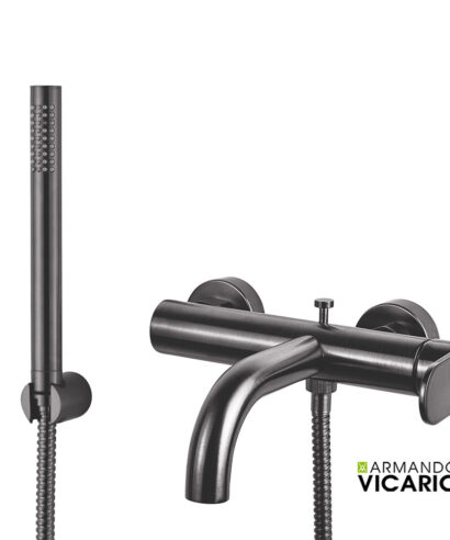 ΜΠΑΤ.ΛΟΥΤΡΟΥ SLIM VICARIO BLACK BRUSHED