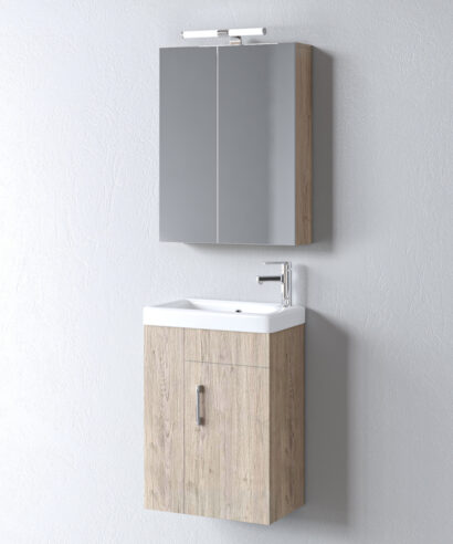 Σετ Έπιπλο Μπάνιου MINI PLUS Μπεζ 45 9SMI045BEPL Πάγκο 44×29.5x66cm