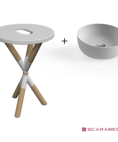 ΕΠΙΠΛΟ CROSS PEARL + ΝΙΠΤΗΡΑΣ GLAM Φ39 PEARL