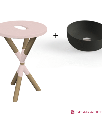 ΕΠΙΠΛΟ CROSS ANTIQUE PINK + ΝΙΠΤΗΡΑΣ GLAM Φ39 ARDESIA