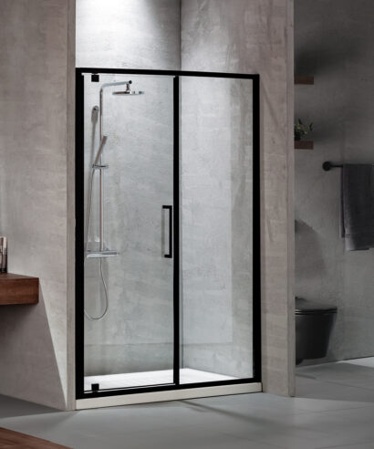 PIVOT+INFILL PRIMUS-PLUS 120 (117-121εκ) H.195 DEVON CLEAN-GLASS BLACK MATT