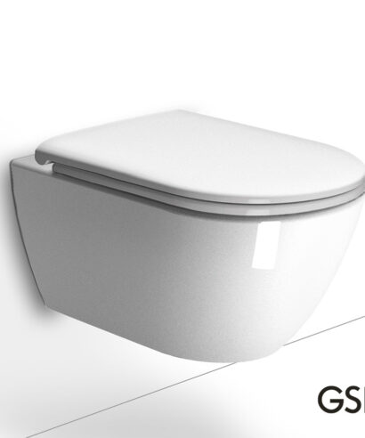 PURA/55 Swirlflush® White Glossy με κάλυμμα Soft Close, GSI