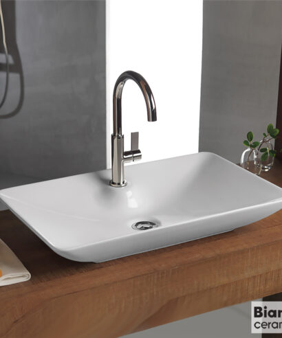 ΝΙΠΤΗΡΑΣ RIO 64,4x39,5 (1 οπή) BIANCO CERAMICA WHITE