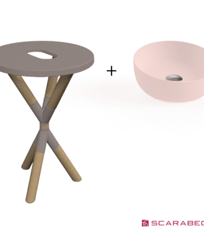 ΕΠΙΠΛΟ CROSS SAND + ΝΙΠΤΗΡΑΣ GLAM Φ33 PINK