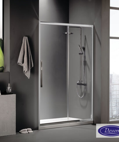 SLIDER 140 (137-141εκ) DEVON FLOW CLEAN-GLASS CHROME