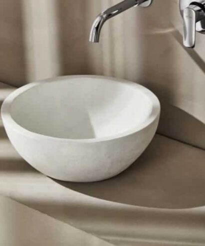 STO040W STONE ΛΕΥΚΟΣ ΝΙΠΤΗΡΑΣ Φ40cm