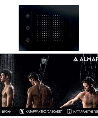 ΚΕΦΑΛΗ ΟΡΟΦ.TEMPTATION 63x48 ALMAR INOX BLACK MATT