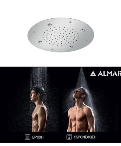 ΚΕΦΑΛΗ ΟΡΟΦ.TEMPTATION Φ38 ALMAR INOX CHROME