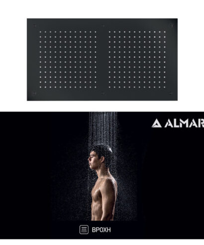ΚΕΦΑΛΗ ΟΡΟΦ.TEMPTATION 70x38 ALMAR INOX PVD BLACK BRUSHED