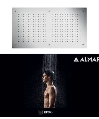 ΚΕΦΑΛΗ ΟΡΟΦ.TEMPTATION 70x38 ALMAR INOX CHROME