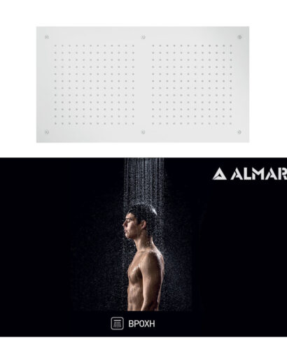 ΚΕΦΑΛΗ ΟΡΟΦ.TEMPTATION 70x38 ALMAR INOX WHITE MATT