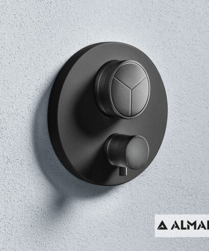 ΘΕΡΜΟΣΤ.ΜΙΚΤΗ 3 ΕΞΟΔ."PUSH" ALMAR BLACK MATT