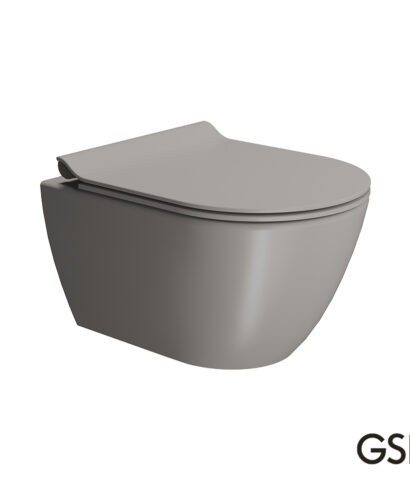 PURA/50 Swirlflush® Tortora με κάλυμμα Super Slim Soft Close, GSI
