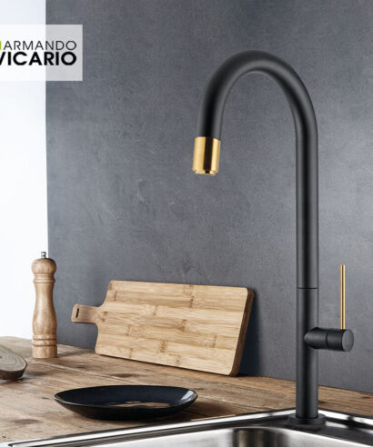 ΜΠΑΤ.ΝΕΡΟΧ. TOZO BLACK MATT/BRUSHED GOLD